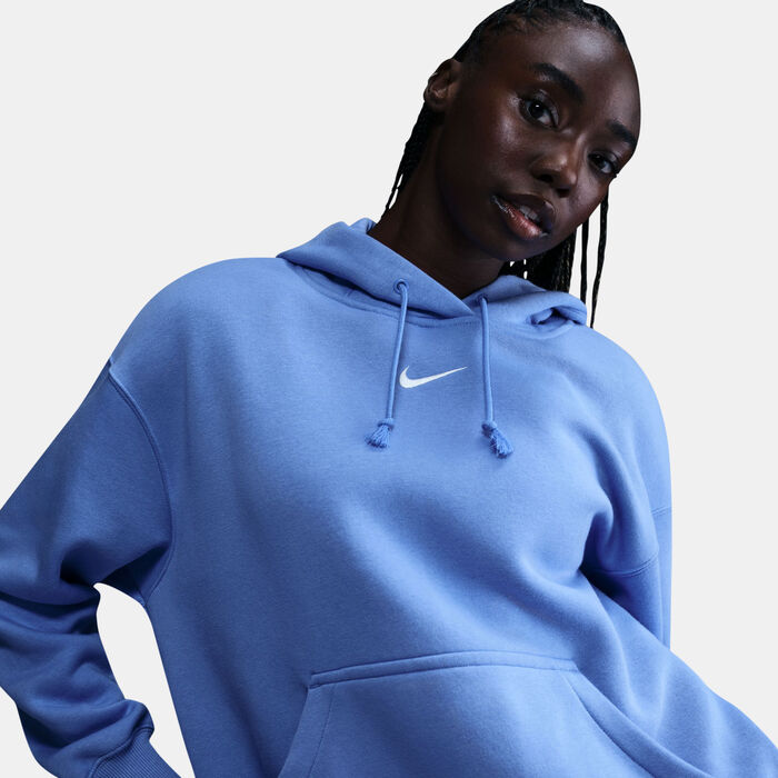 Nike Women's Sportswear Phoenix Fleece Hoodie Blue image number 3