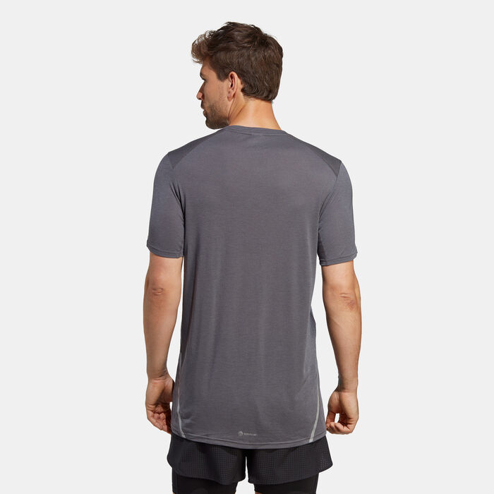 adidas Men's Win Confidence Running T-Shirt Grey adidas Men's Win Confidence Running T-Shirt Grey image number 1