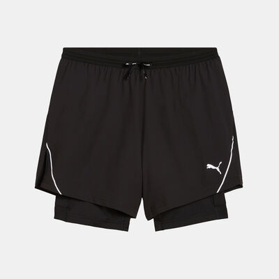 PUMA Men's ULTRAWEAVE Everyday Running 2-in-1 Shorts Black