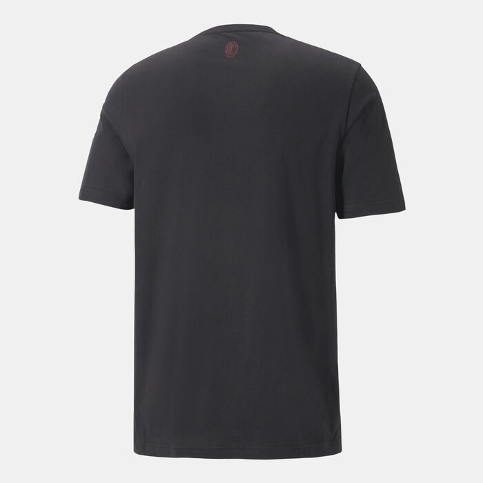 PUMA Men's A.C. Milan ftblLegacy T-Shirt Black PUMA Men's A.C. Milan ftblLegacy T-Shirt Black image number 1