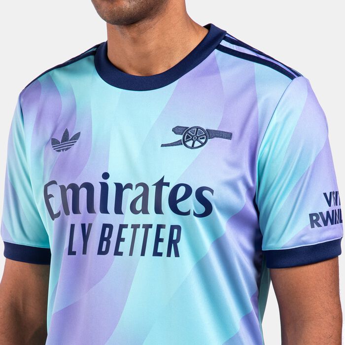 adidas Men's Arsenal 24/25 Third Replica Football Jersey Blue adidas Men's Arsenal 24/25 Third Replica Football Jersey Blue image number 3