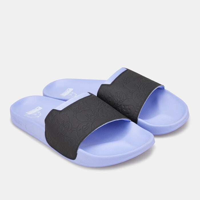 PUMA Men's x FINAL FANTASY XIV Leadcat 2.0 Slides Black PUMA Men's x FINAL FANTASY XIV Leadcat 2.0 Slides Black image number 0