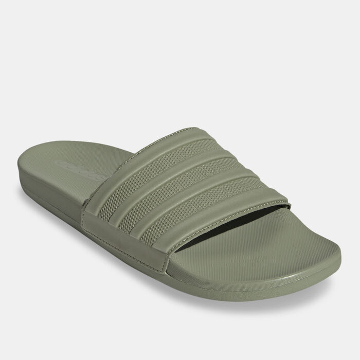 adidas Men's Adilette Comfort Slides Green adidas Men's Adilette Comfort Slides Green image number 1