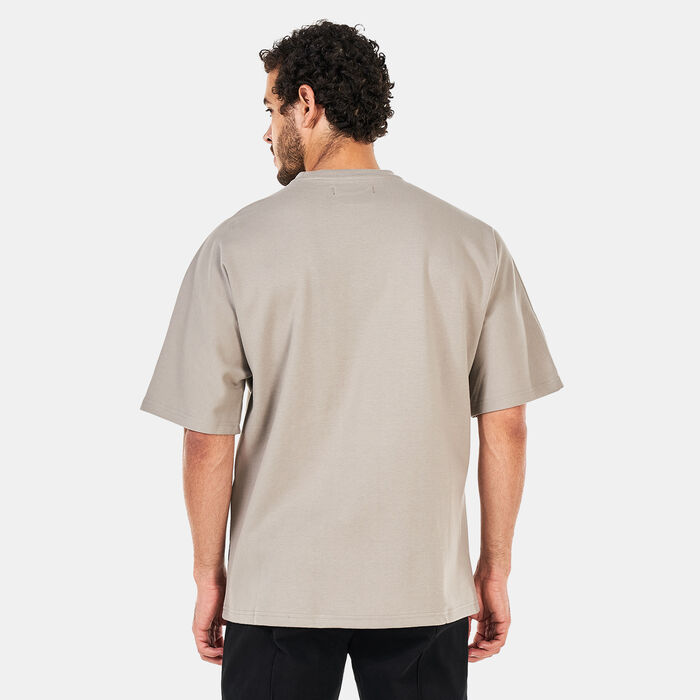 Tee Library Men's Oversized T-Shirt Beige Tee Library Men's Oversized T-Shirt Beige image number 1