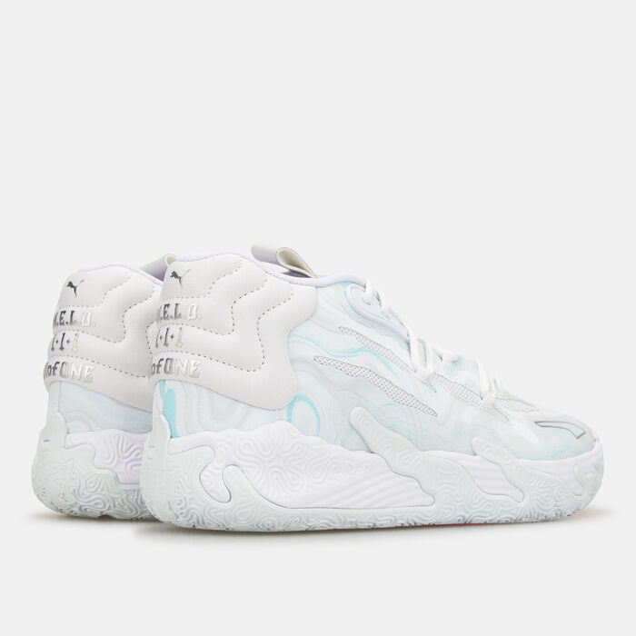 PUMA Men's LaMelo Ball MB.03 Basketball Shoes White PUMA Men's LaMelo Ball MB.03 Basketball Shoes White image number 3
