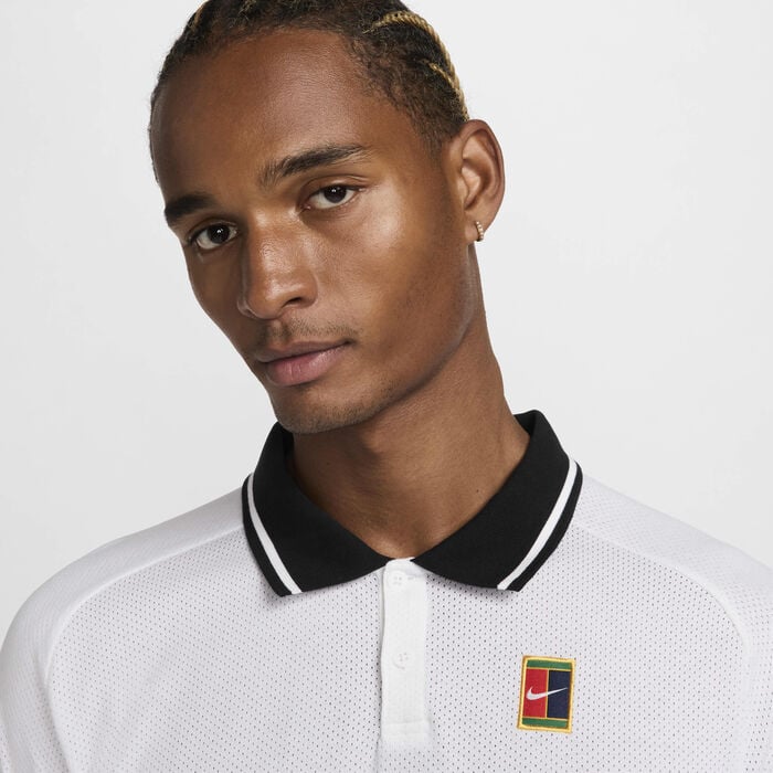 Nike Men's Court Heritage Tennis Polo Shirt White Nike Men's Court Heritage Tennis Polo Shirt White image number 2
