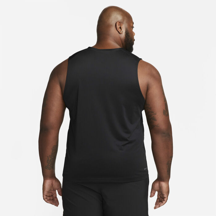 Nike Men's Dri-FIT Ready Fitness Tank Top Black Nike Men's Dri-FIT Ready Fitness Tank Top Black image number 6