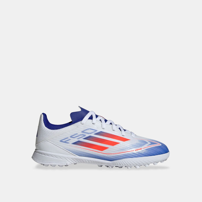 adidas Kids' F50 League Turf Ground Football Shoes White adidas Kids' F50 League Turf Ground Football Shoes White image number 0