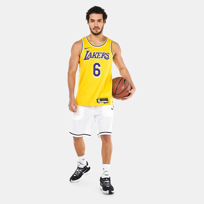Nike LOS ANGELES LAKERS ICON EDITION 2022/23 DRI-FIT NBA SWINGMAN JERSEY  Yellow