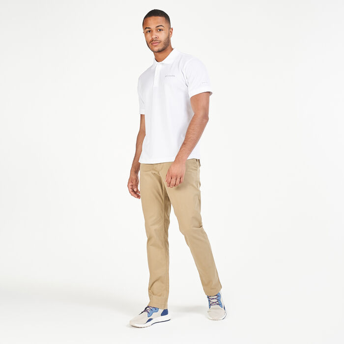 Columbia Men's Cascade Range™ Polo T-Shirt White Columbia Men's Cascade Range™ Polo T-Shirt White image number 2