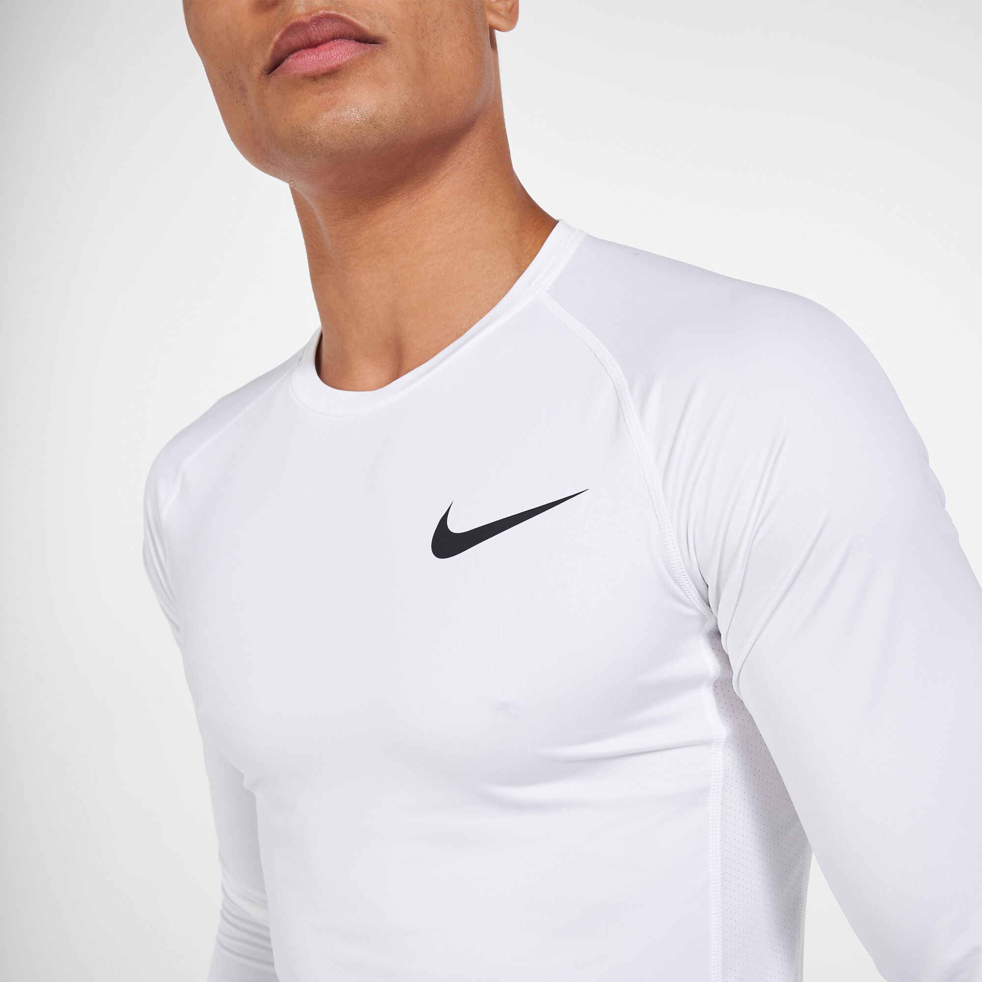 White nike shirt long sleeve cheap
