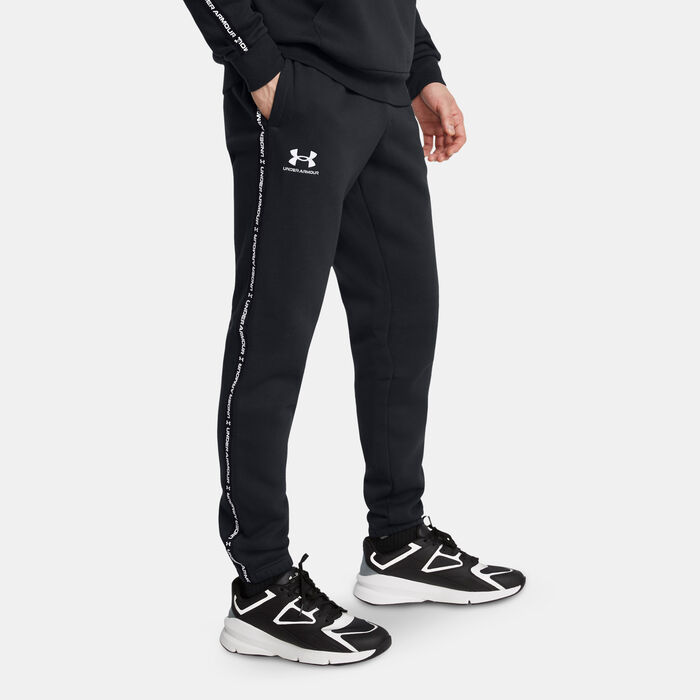Under Armour Men's Fleece Taping Joggers Black image number 0