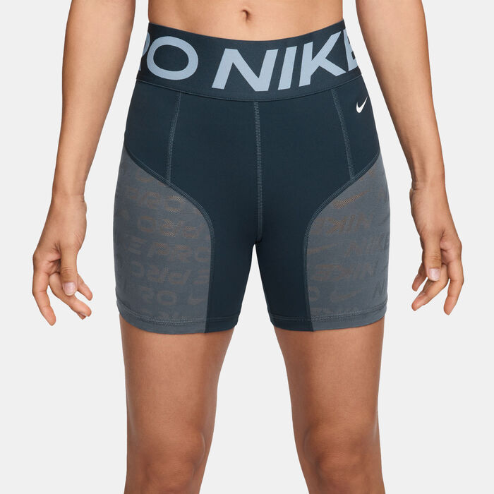 Nike Women's Pro Sculpt Bike Shorts Blue image number 0