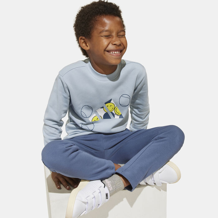 adidas Kids' Smileyworld Joggers Set Blue image number 3