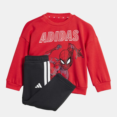 adidas Kids' Marvel Spider-Man Sweatshirt and Joggers Set Red adidas Kids' Marvel Spider-Man Sweatshirt and Joggers Set Red
