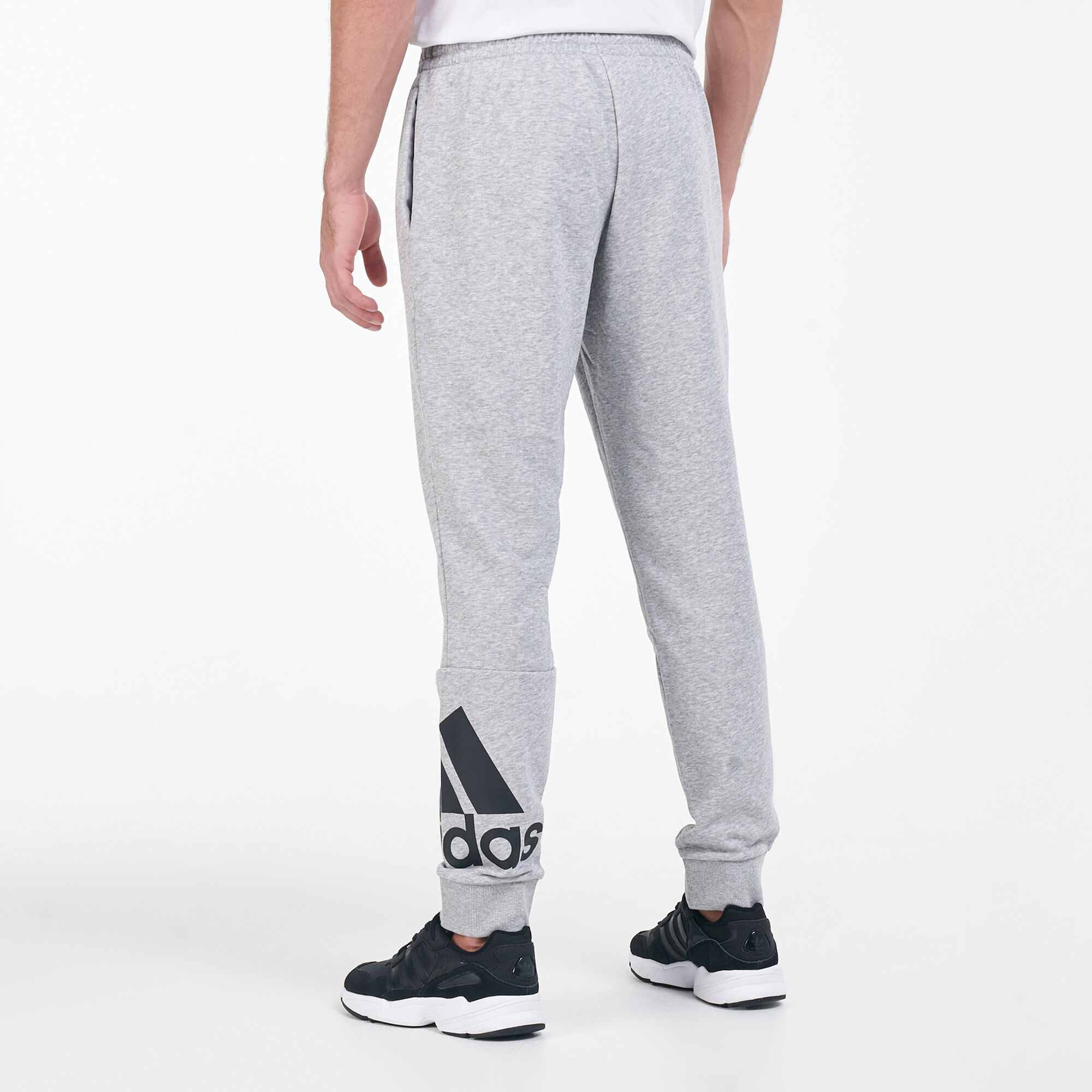 Adidas essentials logo cuffed pants new arrivals