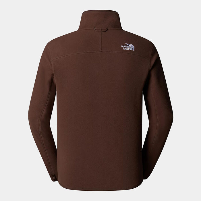 The North Face Men's 100 Glacier Fleece Full-Zip Jacket Brown The North Face Men's 100 Glacier Fleece Full-Zip Jacket Brown image number 1