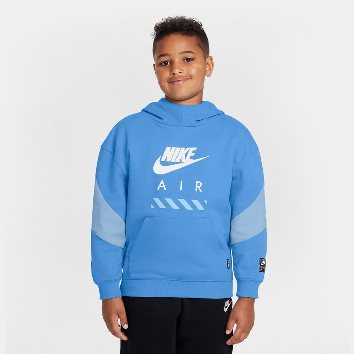 Nike Kids' Air Fleece Hoodie Blue Nike Kids' Air Fleece Hoodie Blue image number 0