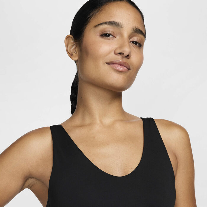 Nike Women's Pro Indy Plunge Medium-Support Padded Sports Bra Black Nike Women's Pro Indy Plunge Medium-Support Padded Sports Bra Black image number 2