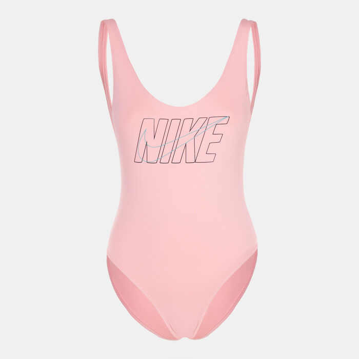Nike Swim Women's U-Back One-Piece Swimsuit Red Nike Swim Women's U-Back One-Piece Swimsuit Red image number 0
