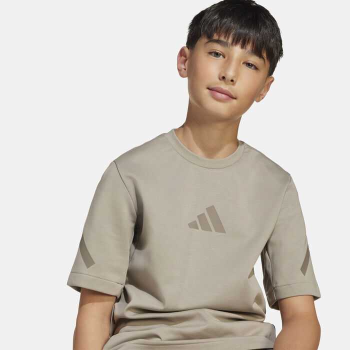 adidas Kids' Z.N.E. T-Shirt Grey adidas Kids' Z.N.E. T-Shirt Grey image number 4