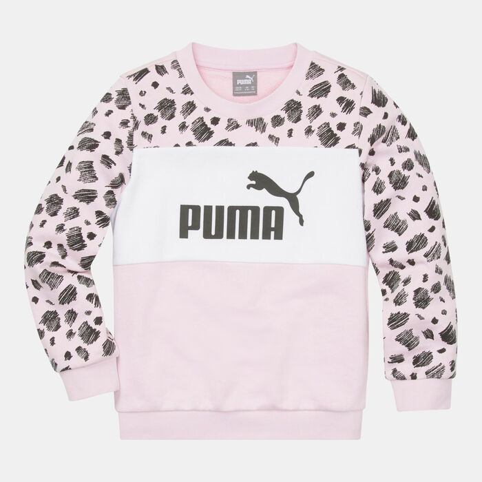 PUMA Kids' Essentials Mates Crew Sweatshirt Pink image number 0