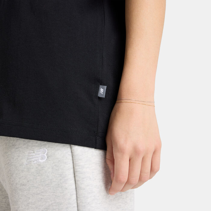 New Balance Women's Athletics Flower T-Shirt Black image number 4