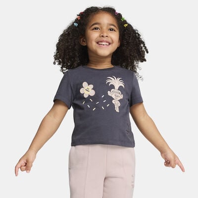 PUMA Kids' x TROLLS Graphic T-Shirt Grey PUMA Kids' x TROLLS Graphic T-Shirt Grey