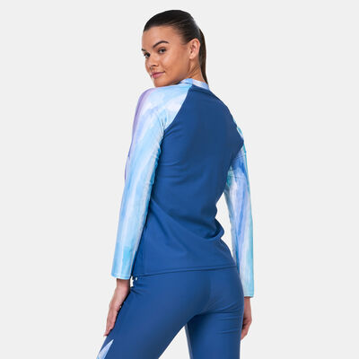 Arena Women's Modesty Long Sleeve Swimming Rashguard Multi-Color