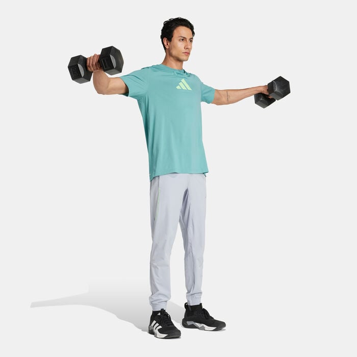 adidas Men's Category Graphic Training T-Shirt Green adidas Men's Category Graphic Training T-Shirt Green image number 2