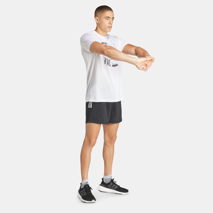adidas Men's Own The Run Shorts Black adidas Men's Own The Run Shorts Black image number 2