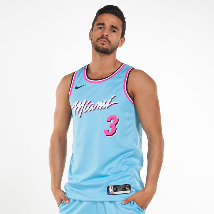 Nike Miami Heat Dwayne Wade Vice City Nights Swingman Jersey Size 54