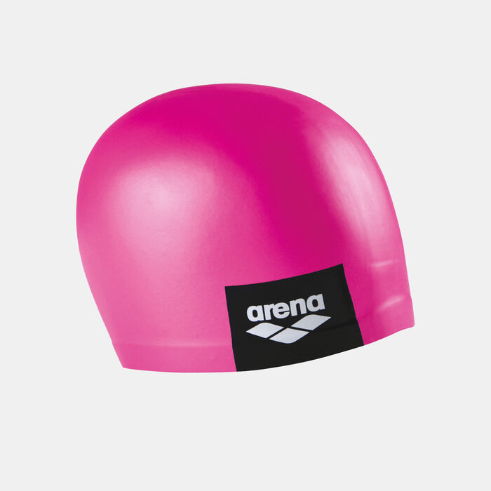 Arena Logo Moulded Swimming Cap Pink image number 2