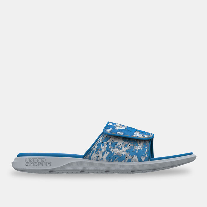 Under Armour Men's UA Ignite Pro Graphic Strap Slides Grey Under Armour Men's UA Ignite Pro Graphic Strap Slides Grey image number 0