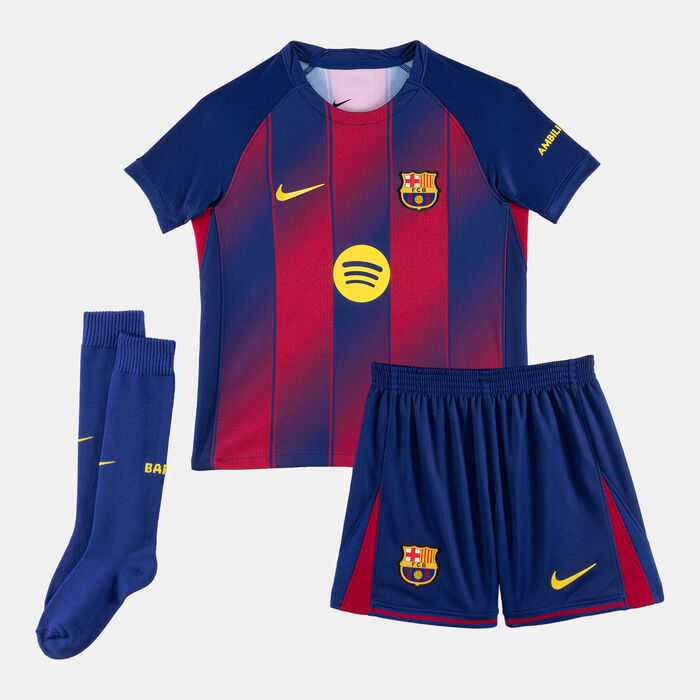 Nike Kids' FC Barcelona 25/26 Home Replica Football Kit Blue Nike Kids' FC Barcelona 25/26 Home Replica Football Kit Blue image number 0