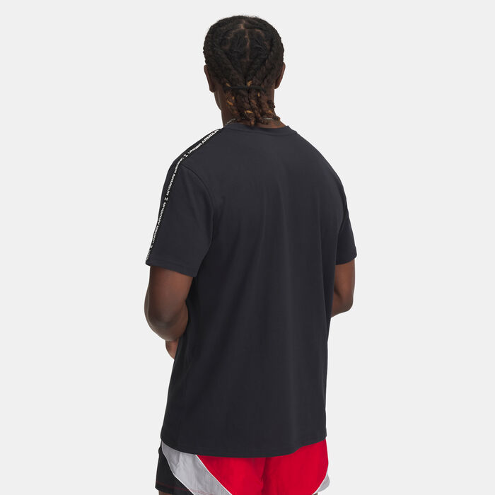 Under Armour Men's Icon Taping T-Shirt Black Under Armour Men's Icon Taping T-Shirt Black image number 1