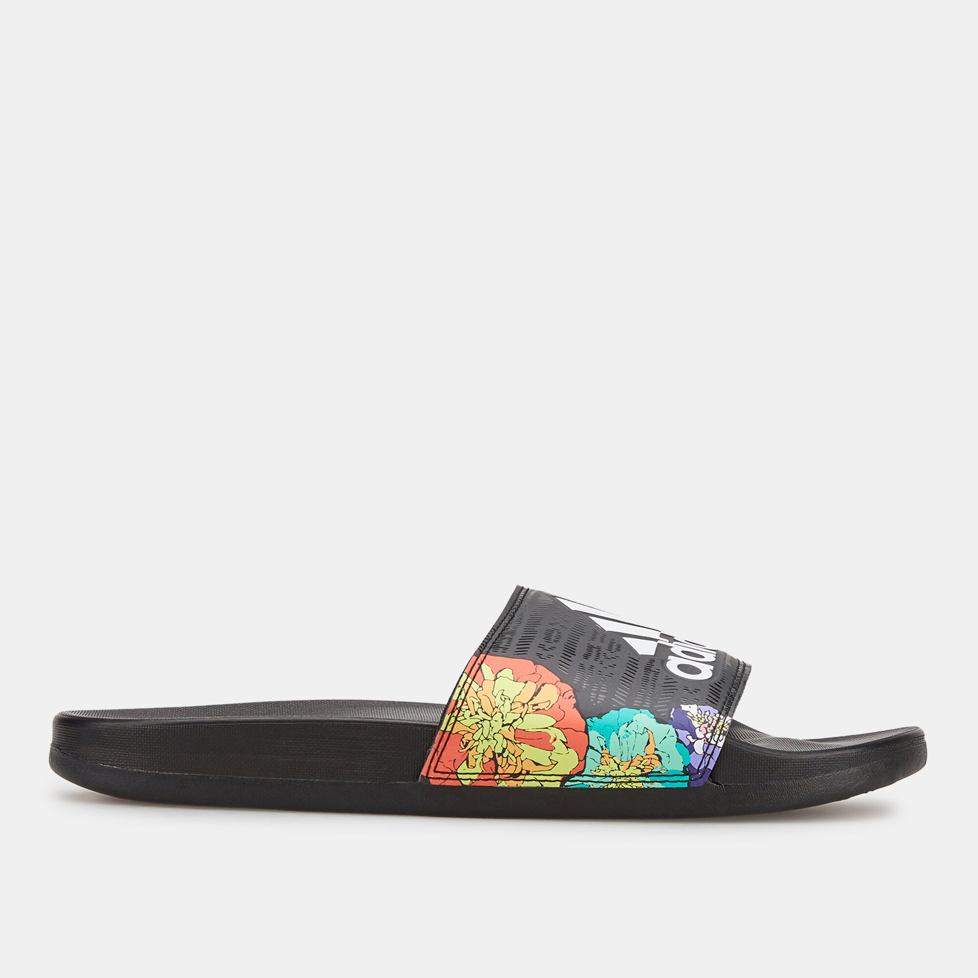 Adidas adilette cloudfoam plus logo slides women's hotsell