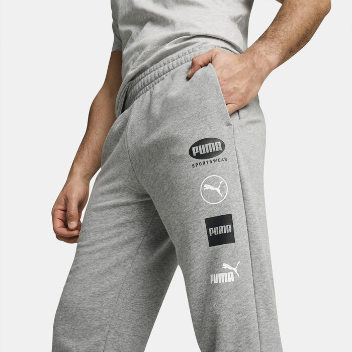 PUMA Men's Power Graphic Sweatpants Grey image number 3