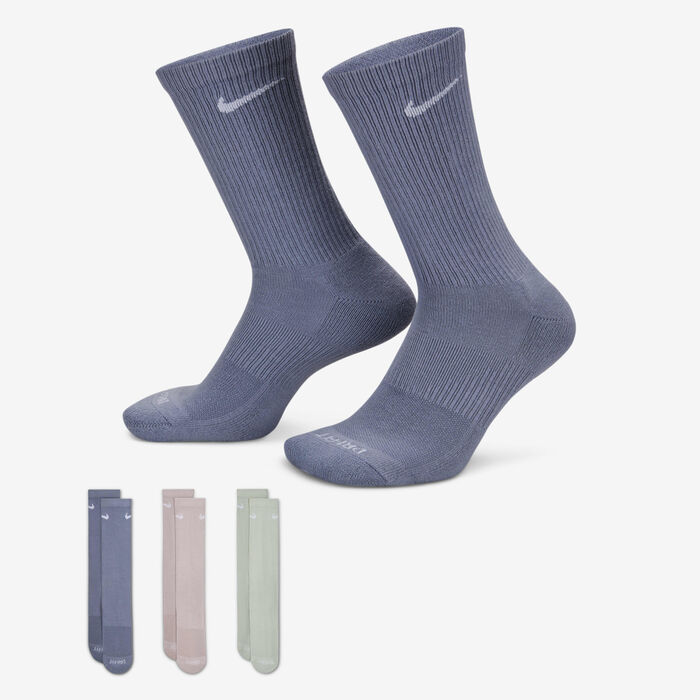 Nike Everyday Plus Cushioned Training Crew Socks (3 Pairs) Multi-Color Nike Everyday Plus Cushioned Training Crew Socks (3 Pairs) Multi-Color image number 0