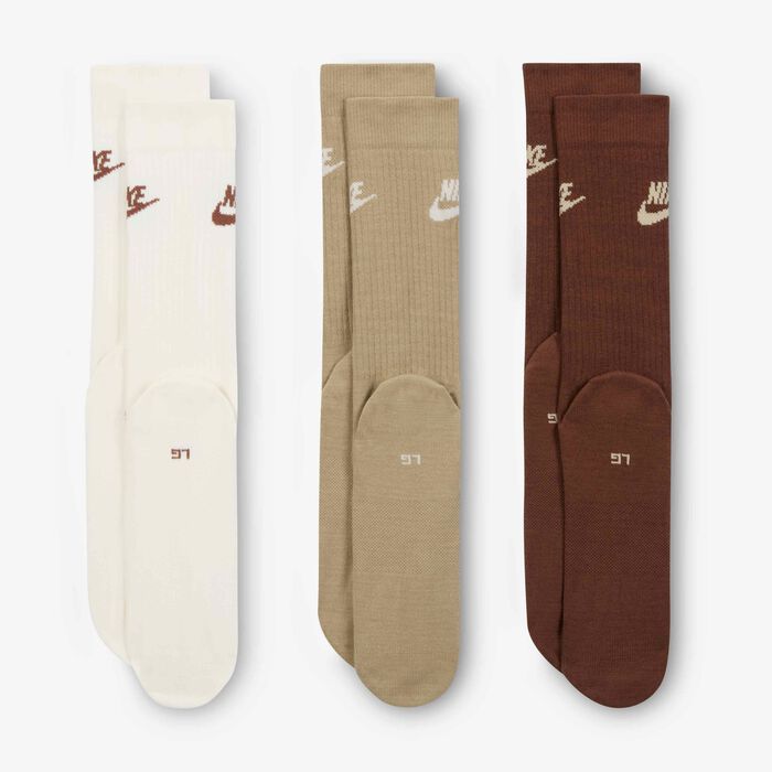 Nike Sportswear Everyday Essential Crew Socks (3 Pairs) Multi-Color Nike Sportswear Everyday Essential Crew Socks (3 Pairs) Multi-Color image number 2