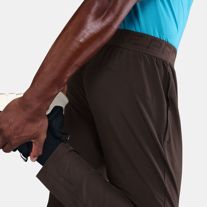 Nike Men's Pro Dri-FIT Training Pants Brown Nike Men's Pro Dri-FIT Training Pants Brown image number 4