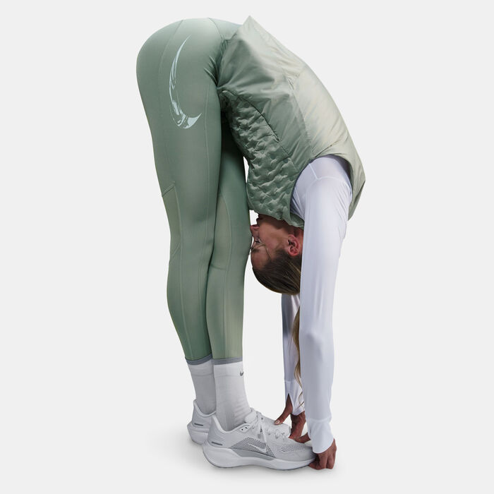 Nike Women's Fast 7/8 Running Leggings Green image number 2