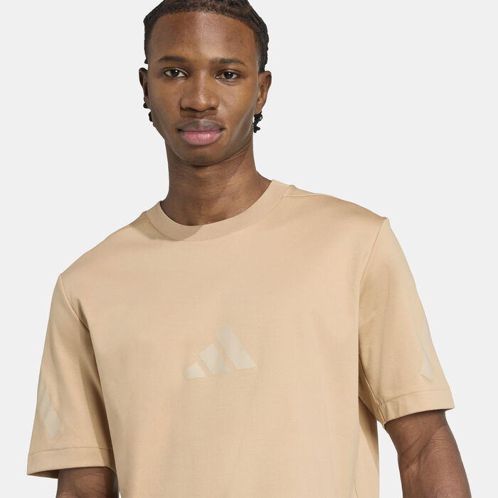 adidas Men's Z.N.E. T-Shirt Brown image number 4