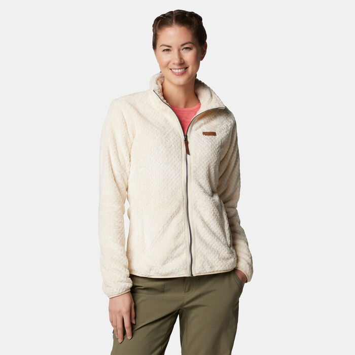 Columbia Women's Fire Side™ II Sherpa Full-Zip Jacket White Columbia Women's Fire Side™ II Sherpa Full-Zip Jacket White image number 1