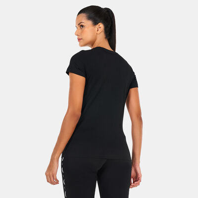 PUMA Women's Essentials Logo T-Shirt Black