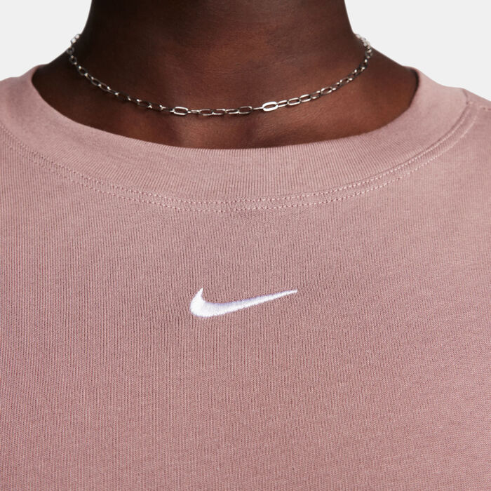 Nike Women's Sportswear Essential T-Shirt Pink Nike Women's Sportswear Essential T-Shirt Pink image number 3