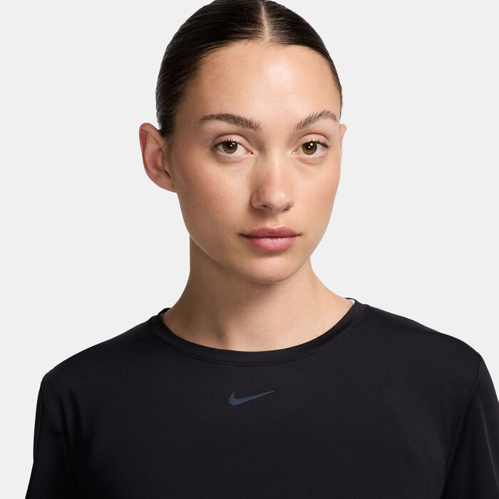 Nike Women's One Classic Twist Top Black image number 2