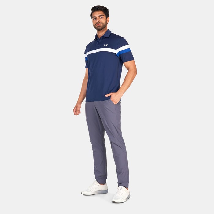 Under Armour Men's T2G Color Block Polo Shirt Blue Under Armour Men's T2G Color Block Polo Shirt Blue image number 2