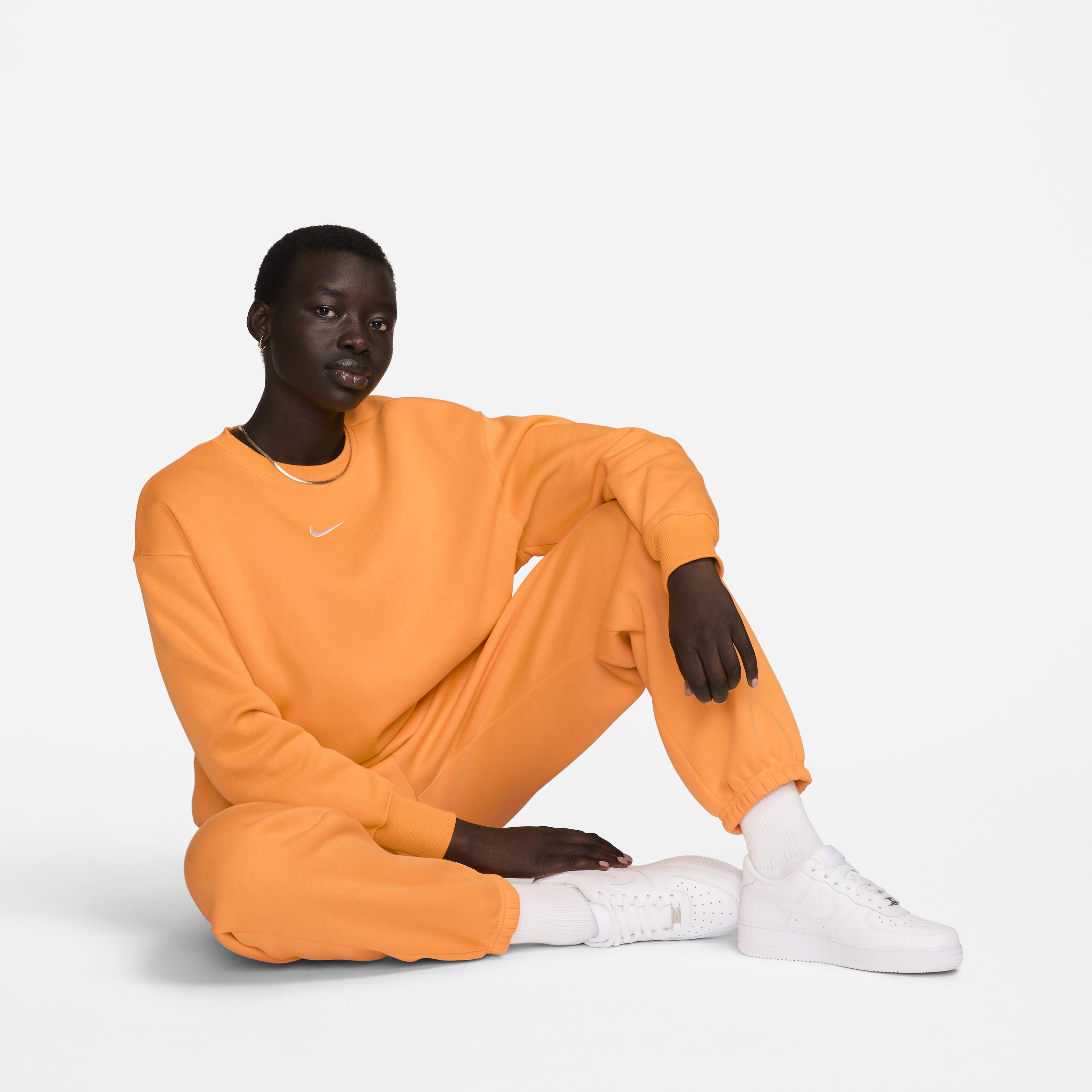 Women s Sportswear Phoenix Fleece Sweatshirt Orange Nike in KSA SSS