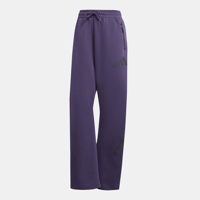 adidas Women's Z.N.E. Barrel Track Pants Purple adidas Women's Z.N.E. Barrel Track Pants Purple image number 0